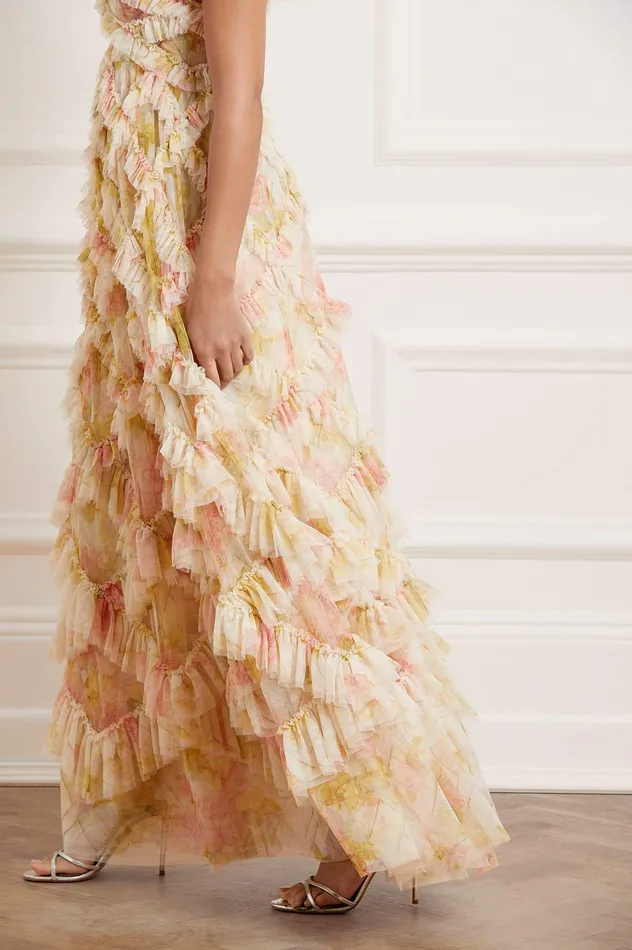 Needle and Thread Genevieve Rose Gown Multi Women Printed Dresses