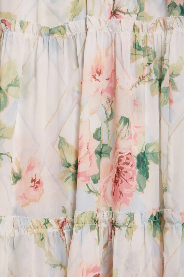 Needle and Thread Harlequin Rose Dora Chiffon Ankle Gown Multi Women Printed Dresses Needle and Thread Harlequin Rose Dora Chiffon Ankle Gown Multi Women Printed Dresses