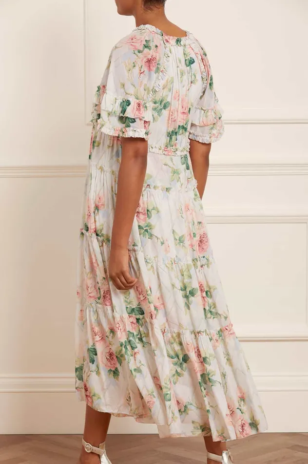 Needle and Thread Harlequin Rose Dora Chiffon Ankle Gown Multi Women Printed Dresses Needle and Thread Harlequin Rose Dora Chiffon Ankle Gown Multi Women Printed Dresses