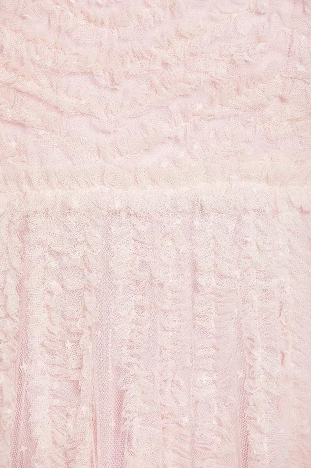 Needle and Thread La Vie En Rose Round Neck Mini Dress Pink Women Day Dresses