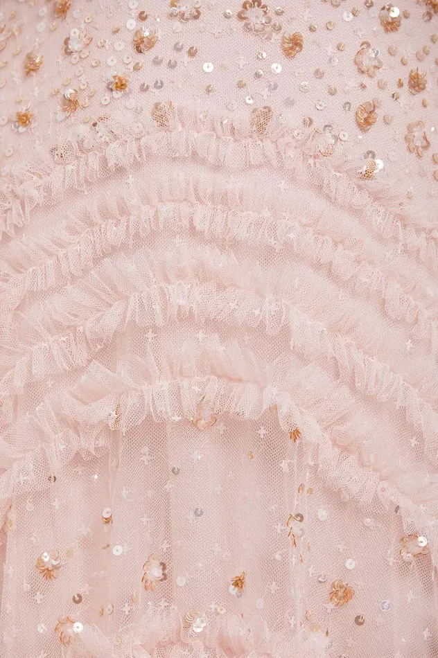 Needle and Thread Maybelle Sequin Strapless Gown Pink Women Embellished Dresses