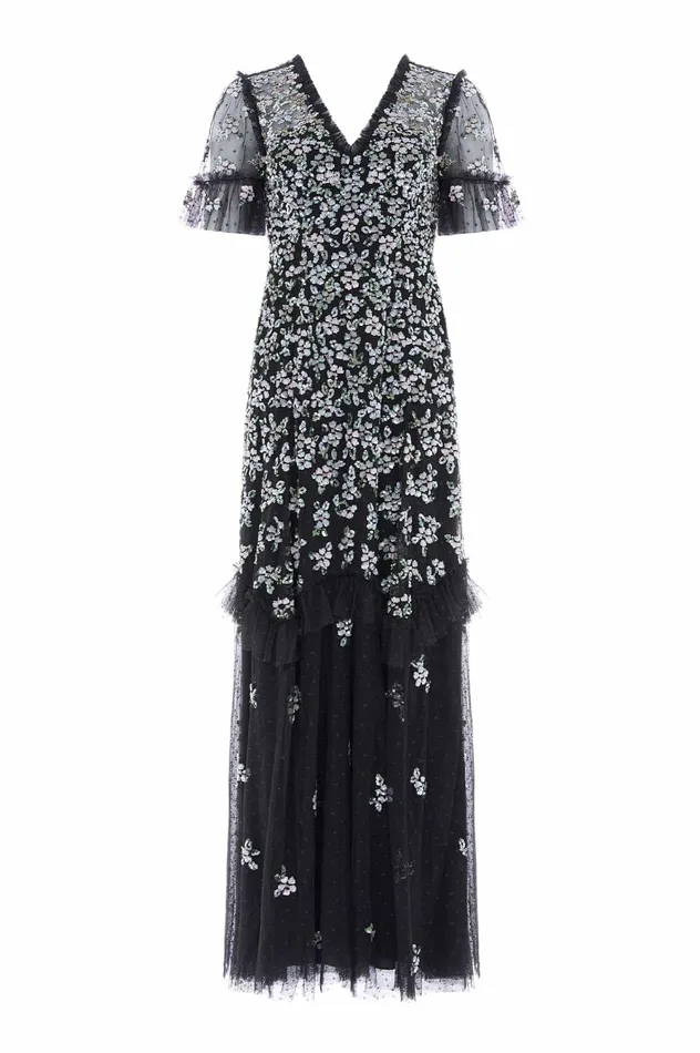 Needle and Thread Raina Gown Black Women Embellished Dresses