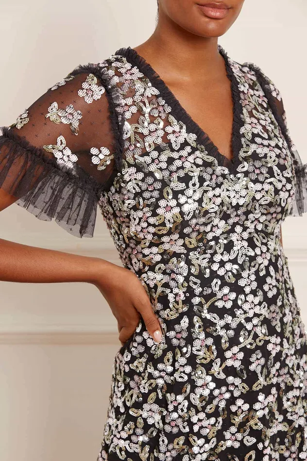 Needle and Thread Raina Gown Black Women Embellished Dresses