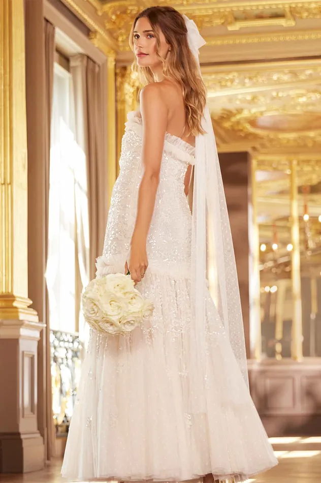 Needle and Thread Regal Rose Gloss Strapless Gown Champagne Women Evening Dresses Needle and Thread Regal Rose Gloss Strapless Gown Champagne Women Evening Dresses