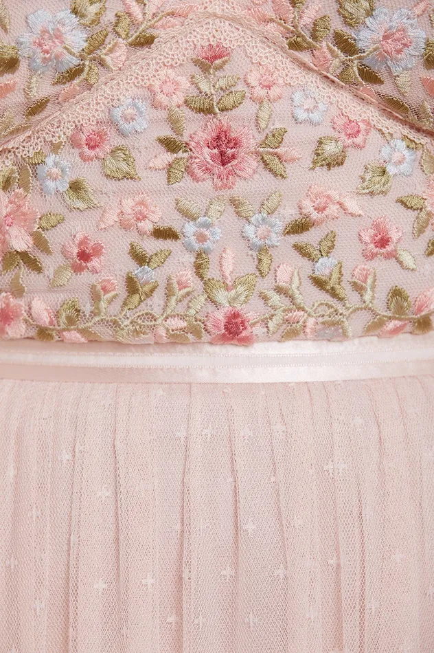 Needle and Thread Ribbon Bouquet Bodice Midaxi Dress Pink Women Exclusives