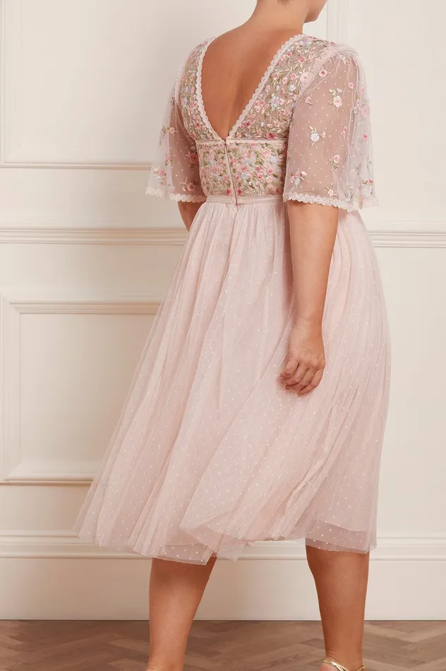 Needle and Thread Ribbon Bouquet Bodice Midaxi Dress Pink Women Exclusives
