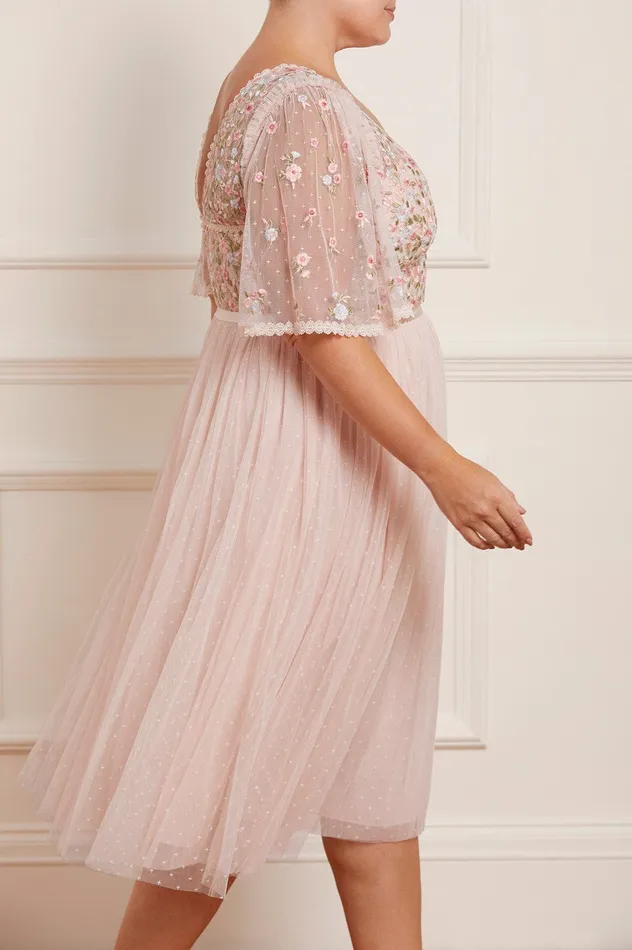 Needle and Thread Ribbon Bouquet Bodice Midaxi Dress Pink Women Exclusives