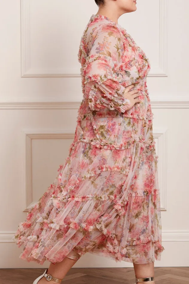 Needle and Thread Summer Song Diamond Ruffle Ballerina Dress Multi Women Day Dresses