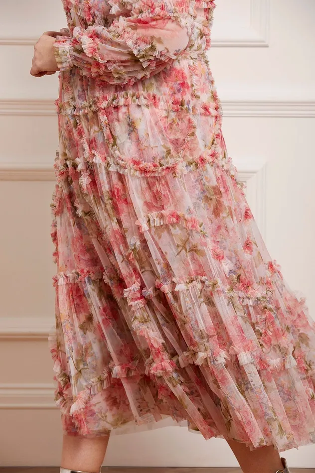 Needle and Thread Summer Song Diamond Ruffle Ballerina Dress Multi Women Day Dresses