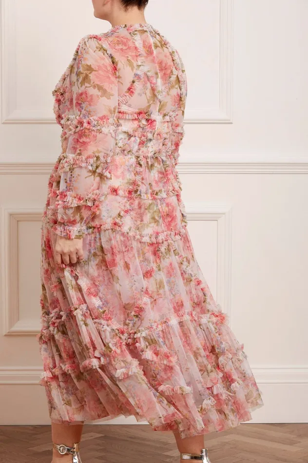 Needle and Thread Summer Song Diamond Ruffle Ballerina Dress Multi Women Day Dresses