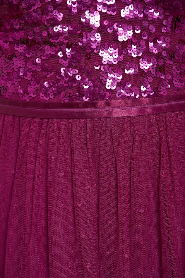 Needle and Thread Tempest Bodice Cami Ballerina Dress Purple Women Embellished Dresses Needle and Thread Tempest Bodice Cami Ballerina Dress Purple Women Embellished Dresses