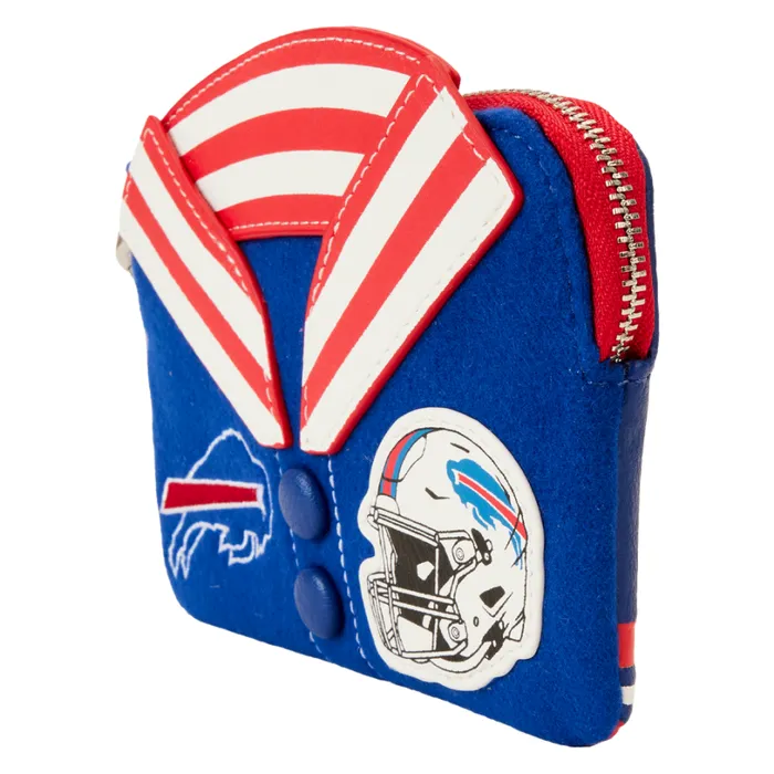 NFL Buffalo Bills Varsity Wristlet Wallet Unisex Loungefly Bags and Wallets