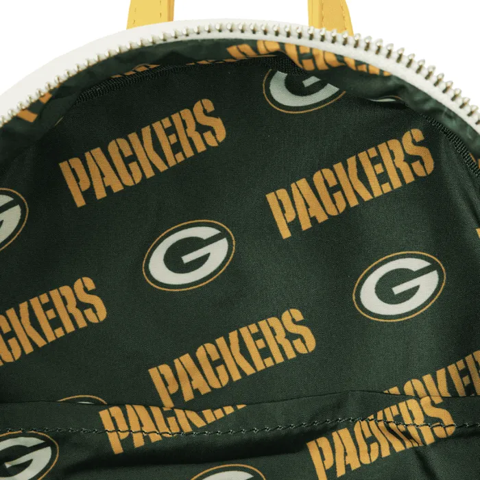 NFL Green Bay Packers Sequin Mini Backpack Unisex Loungefly Backpacks NFL Green Bay Packers Sequin Mini Backpack Unisex Loungefly Backpacks