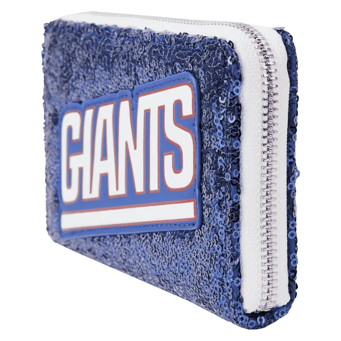 NFL New York Giants Sequin Zip Around Wallet Unisex Loungefly Bags and Wallets NFL New York Giants Sequin Zip Around Wallet Unisex Loungefly Bags and Wallets
