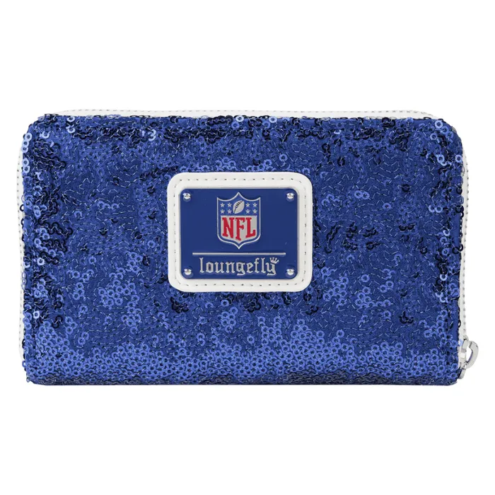 NFL New York Giants Sequin Zip Around Wallet Unisex Loungefly Bags and Wallets NFL New York Giants Sequin Zip Around Wallet Unisex Loungefly Bags and Wallets