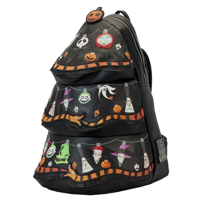 Nightmare Before Christmas Tree String Lights Glow Mini Backpack Unisex Loungefly Backpacks Nightmare Before Christmas Tree String Lights Glow Mini Backpack Unisex Loungefly Backpacks