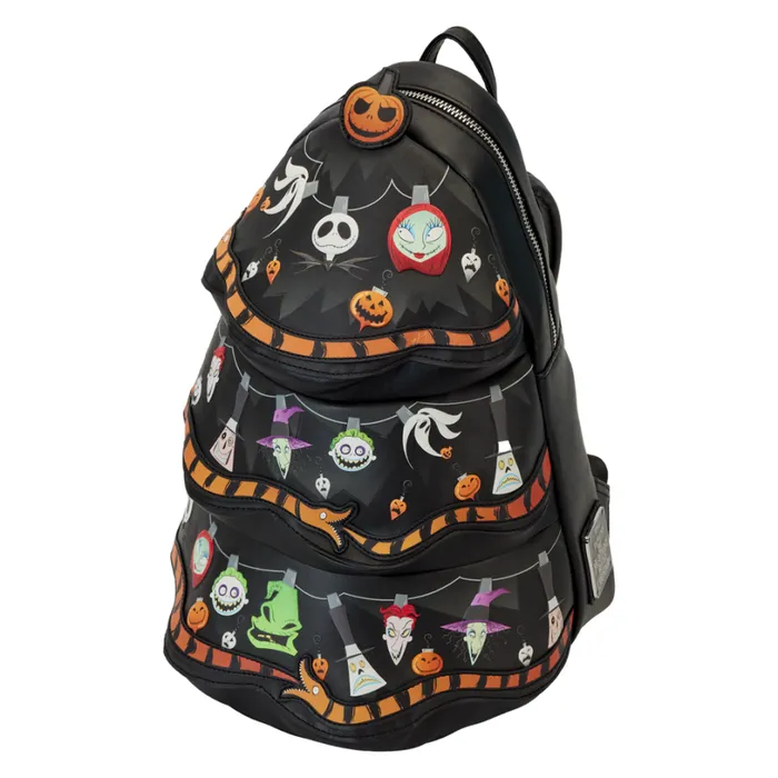 Nightmare Before Christmas Tree String Lights Glow Mini Backpack Unisex Loungefly Backpacks Nightmare Before Christmas Tree String Lights Glow Mini Backpack Unisex Loungefly Backpacks