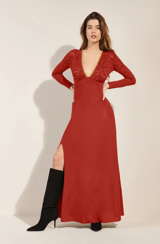 Pain De Sucre Dresses Women Rivia Brick Red Brick