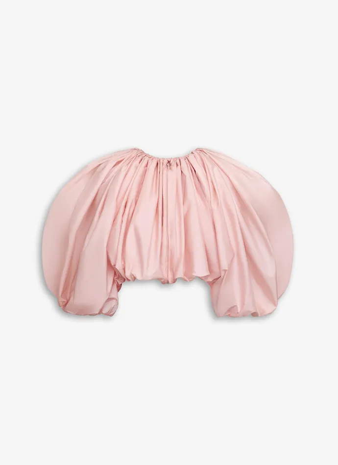 Pale Pink SHORT PUFFED JACKET Women Alaa Tops and Shirts