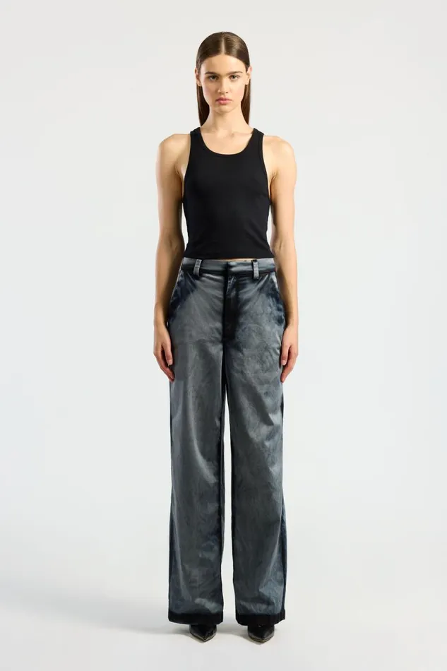 Pants Women COTTON CITIZEN London Relaxed Pant Black Cast