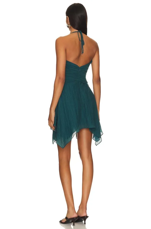 Paola Mini Dress Dark Teal Women Lovers and Friends Dresses