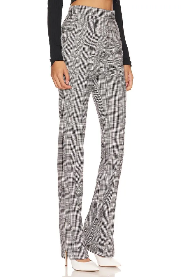 Patton Pant Black White Check Women Lovers and Friends Pants