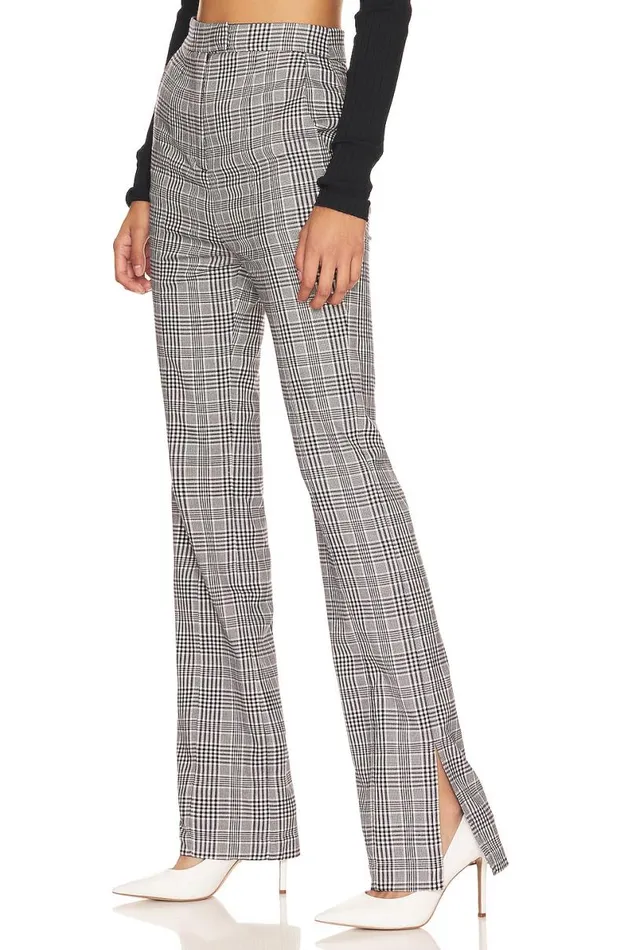 Patton Pant Black White Check Women Lovers and Friends Pants