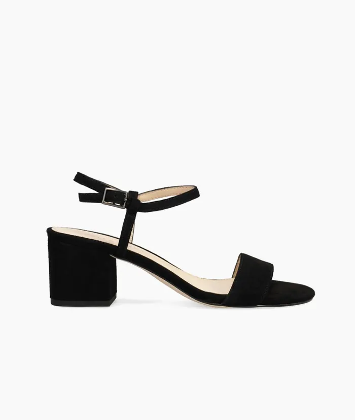 Pelle Moda Alicia Low Heel 8211 Black Black Kid Suede Women Low Heels