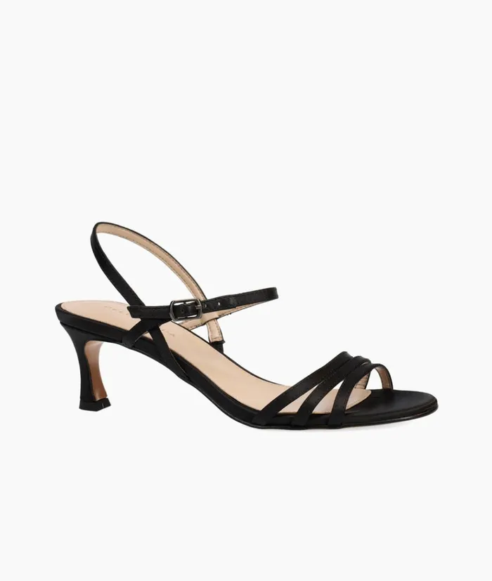 Pelle Moda Blane Low Heel 8211 Black Black Satin Women Low Heels Pelle Moda Blane Low Heel 8211 Black Black Satin Women Low Heels