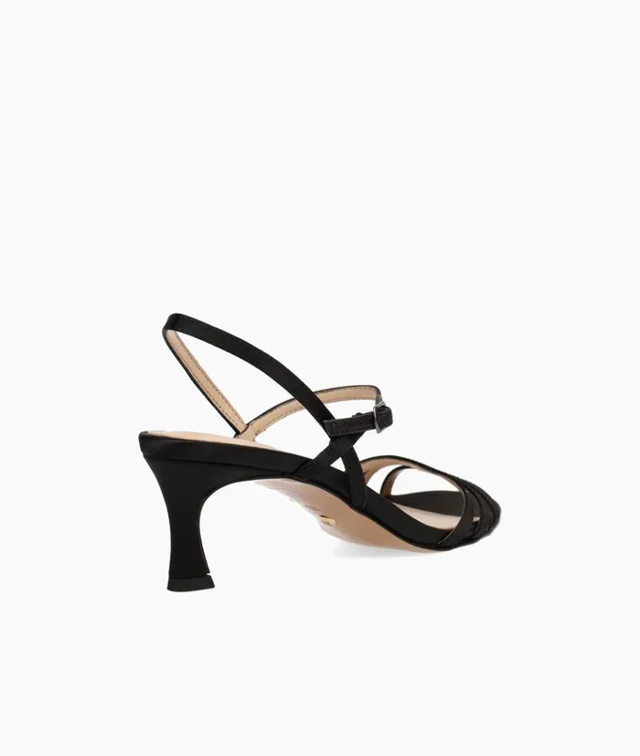 Pelle Moda Blane Low Heel 8211 Black Black Satin Women Low Heels Pelle Moda Blane Low Heel 8211 Black Black Satin Women Low Heels