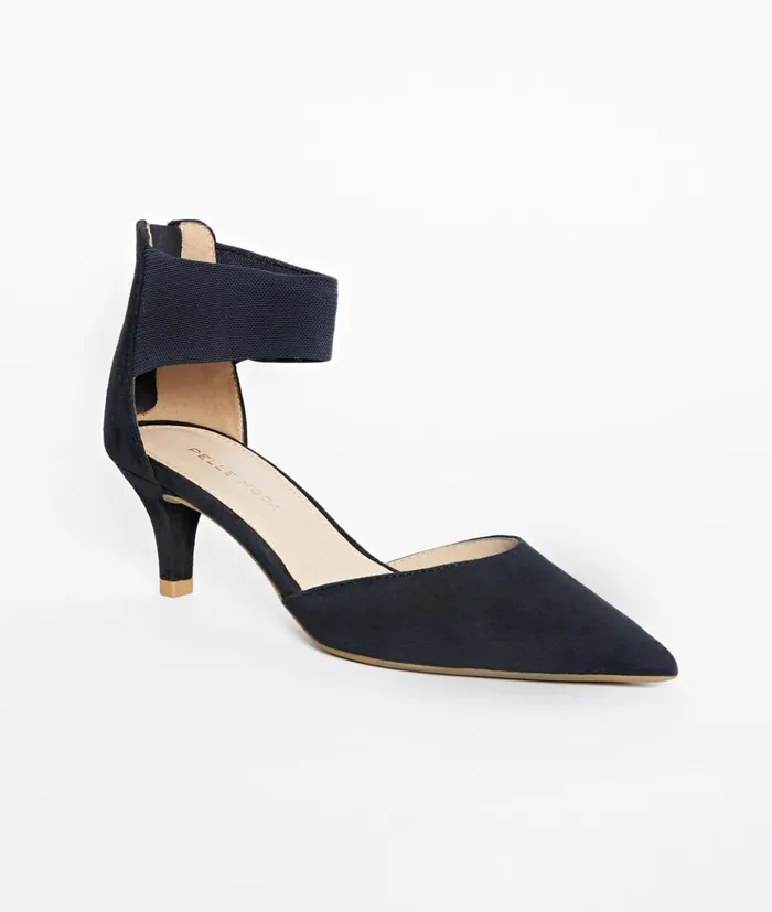 Pelle Moda Cam Low Heel 8211 Midnight Midnight Kid SuedeStretch Mesh Women Low Heels Pelle Moda Cam Low Heel 8211 Midnight Midnight Kid SuedeStretch Mesh Women Low Heels