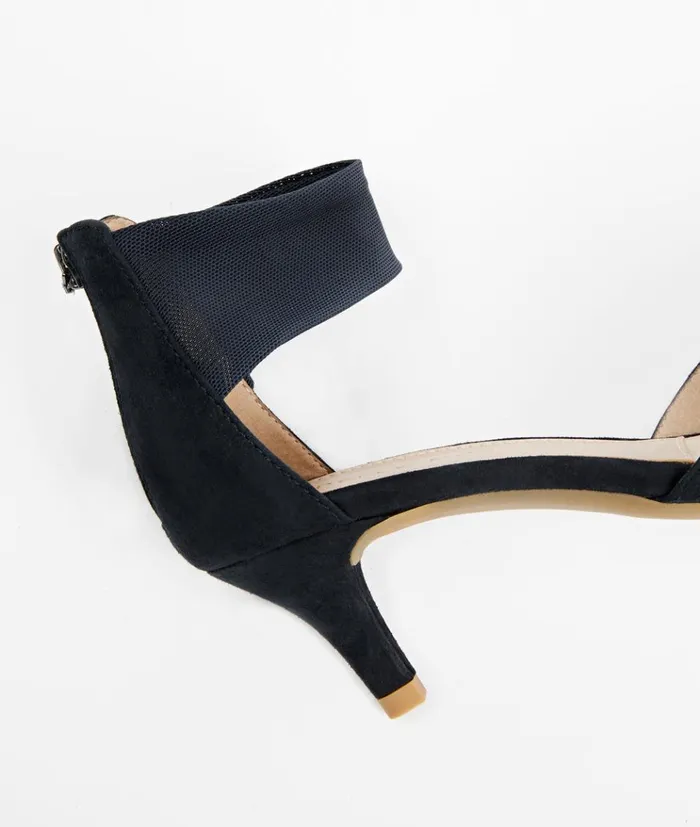Pelle Moda Cam Low Heel 8211 Midnight Midnight Kid SuedeStretch Mesh Women Low Heels Pelle Moda Cam Low Heel 8211 Midnight Midnight Kid SuedeStretch Mesh Women Low Heels