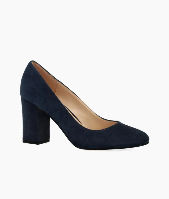 Pelle Moda Ensley Mid Heel 8211 Midnight Midnight Kid Suede Women High Heels Pelle Moda Ensley Mid Heel 8211 Midnight Midnight Kid Suede Women High Heels