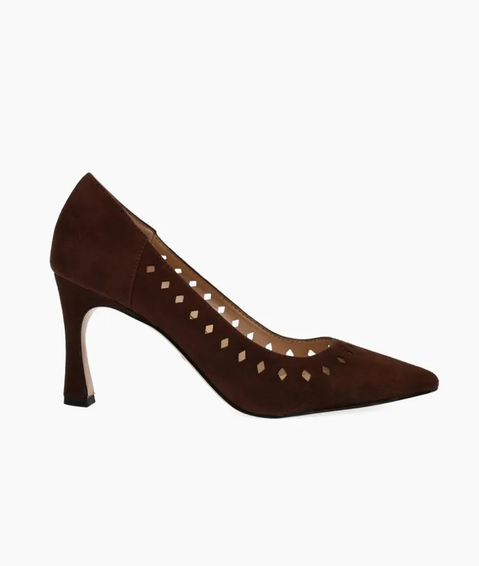 Pelle Moda Iria High Heel 8211 Chocolate Chocolate Kid Suede Women High Heels Pelle Moda Iria High Heel 8211 Chocolate Chocolate Kid Suede Women High Heels