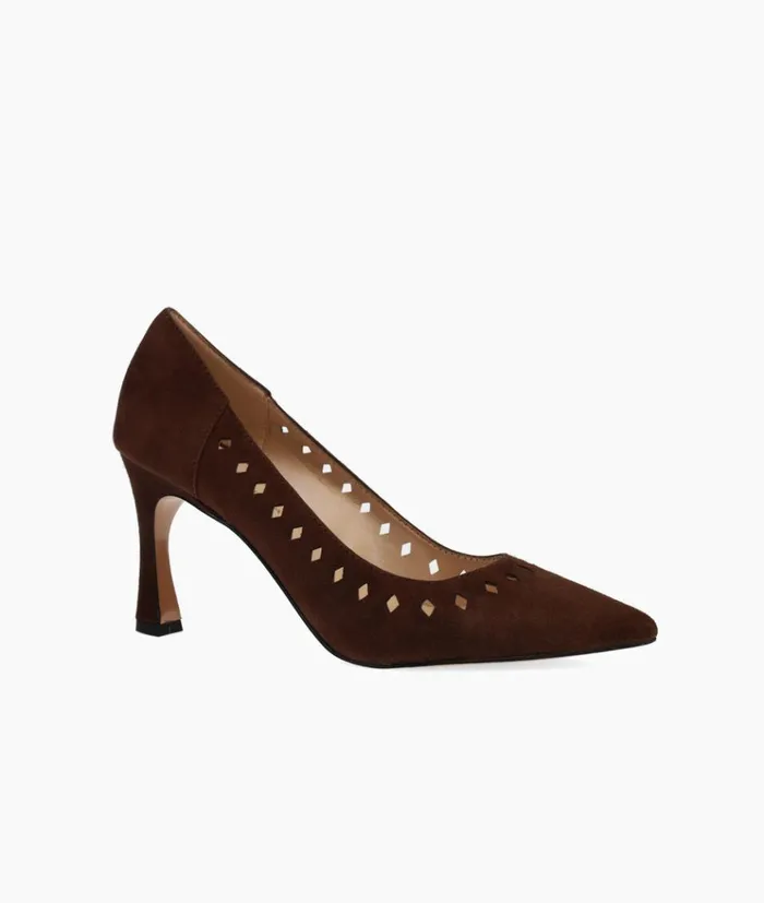Pelle Moda Iria High Heel 8211 Chocolate Chocolate Kid Suede Women High Heels Pelle Moda Iria High Heel 8211 Chocolate Chocolate Kid Suede Women High Heels
