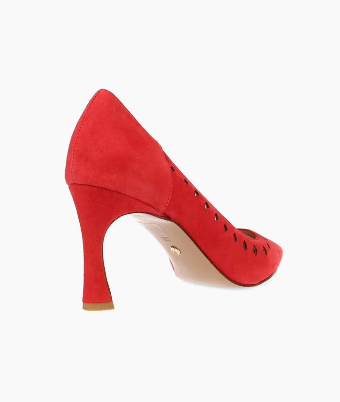 Pelle Moda Iria High Heel 8211 Flame Flame Kid Suede Women High Heels Pelle Moda Iria High Heel 8211 Flame Flame Kid Suede Women High Heels