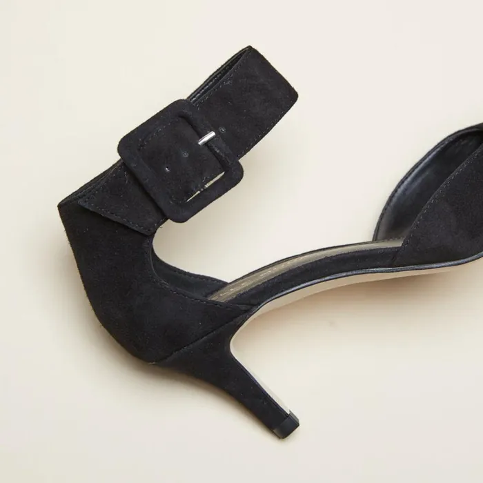 Pelle Moda Kenley Low Heel 8211 Black Black Kid Suede Women Low Heels Pelle Moda Kenley Low Heel 8211 Black Black Kid Suede Women Low Heels