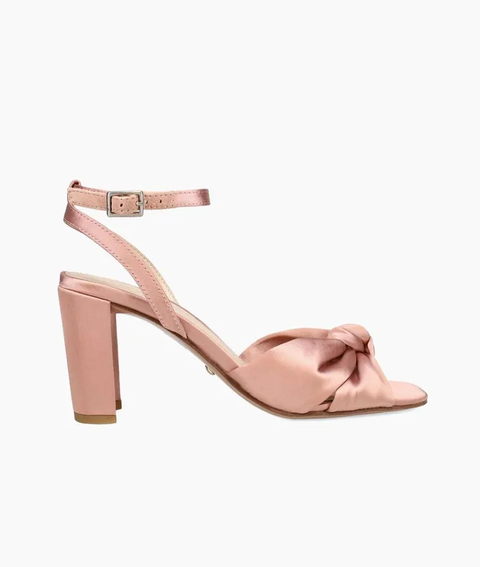 Pelle Moda Nikia High Heel 8211 Blush Blush Satin Women High Heels
