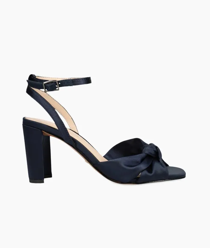 Pelle Moda Nikia High Heel 8211 Midnight Midnight Satin Women High Heels