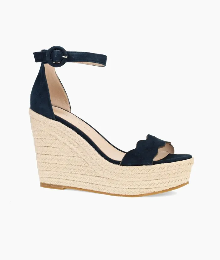 Pelle Moda Ryne Wedge 8211 Midnight Midnight Kid Suede Women Wedges Pelle Moda Ryne Wedge 8211 Midnight Midnight Kid Suede Women Wedges