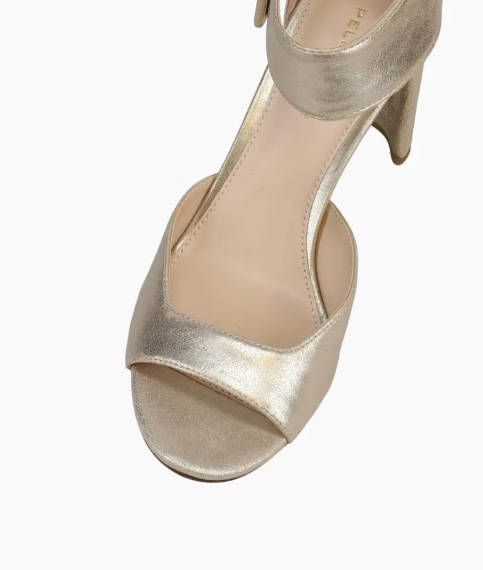 Pelle Moda Vinni High Heel 8211 Gold Platinum Gold Metallic Suede Women High Heels Pelle Moda Vinni High Heel 8211 Gold Platinum Gold Metallic Suede Women High Heels