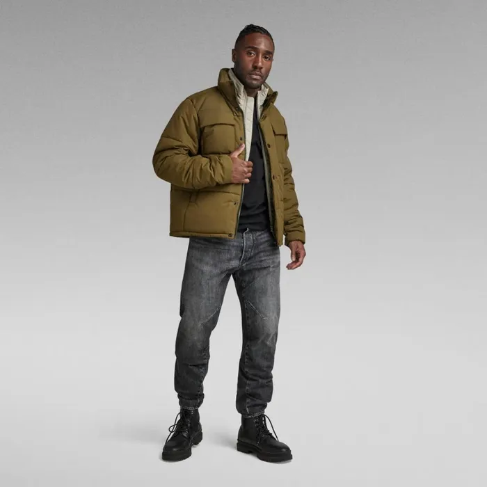 Puffer Jackets Men GStar RAW Foundation Padded Jacket Dark Olive