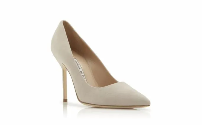 Pumps Women Manolo Blahnik BBStone Suede Pointed Toe Pumps Pumps Women Manolo Blahnik BBStone Suede Pointed Toe Pumps