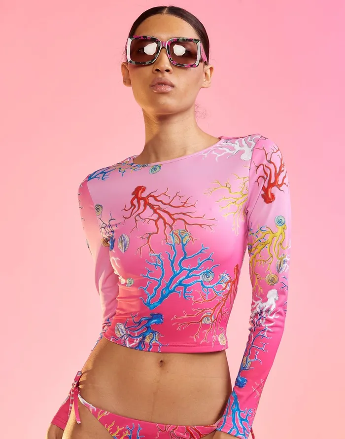 Reef Rashguard 8211 Pkomcr Women Cynthia Rowley Surf and Swim