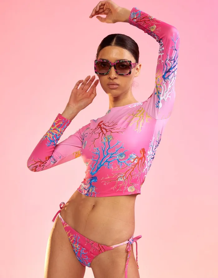 Reef Rashguard 8211 Pkomcr Women Cynthia Rowley Surf and Swim
