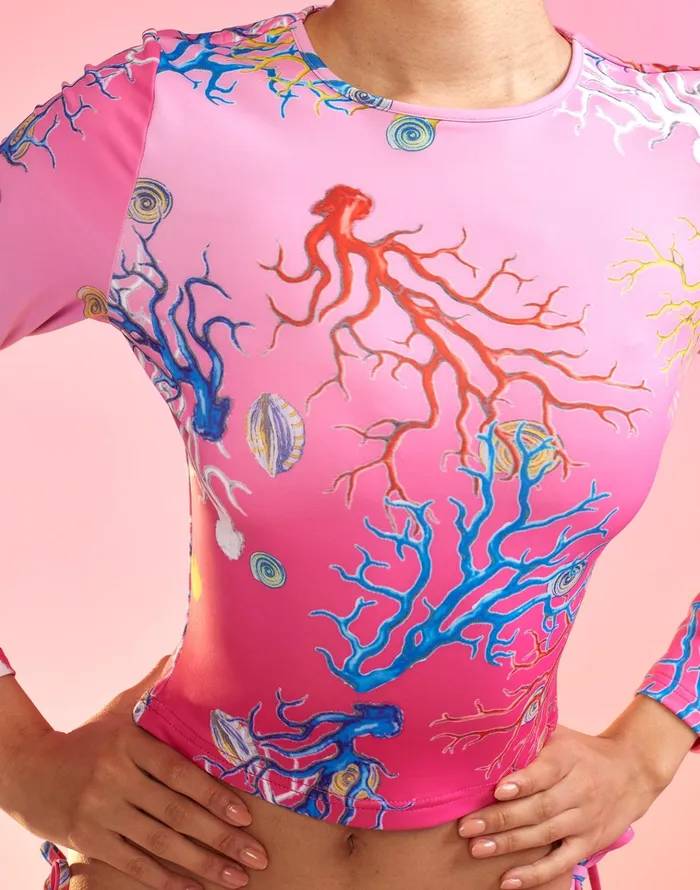 Reef Rashguard 8211 Pkomcr Women Cynthia Rowley Surf and Swim