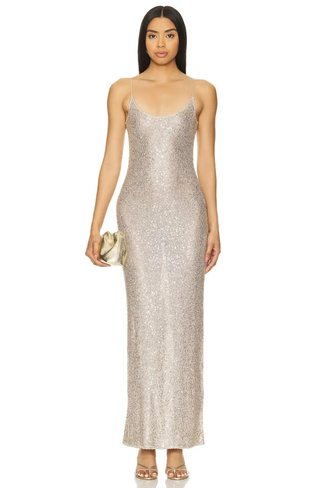 Rossa Maxi Dress Champagne Women Lovers and Friends Dresses