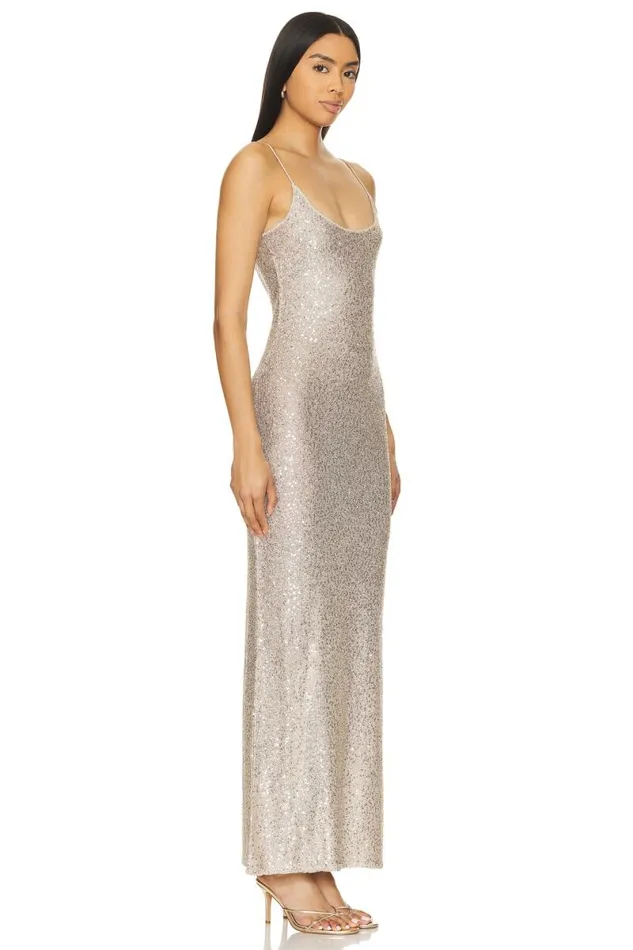 Rossa Maxi Dress Champagne Women Lovers and Friends Dresses