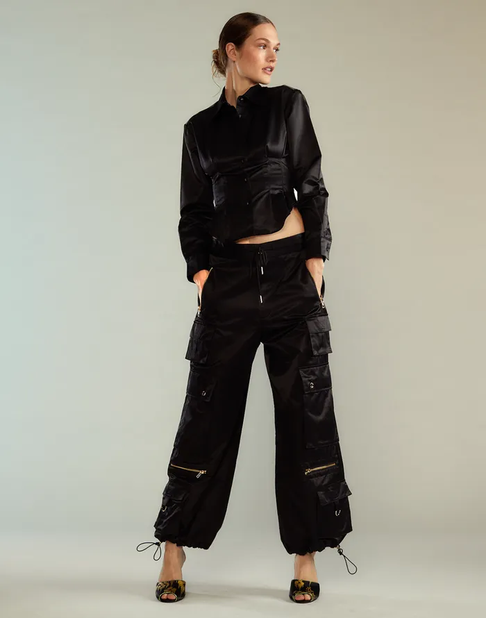 S Cargo Pants 8211 Black Women Cynthia Rowley Bottoms
