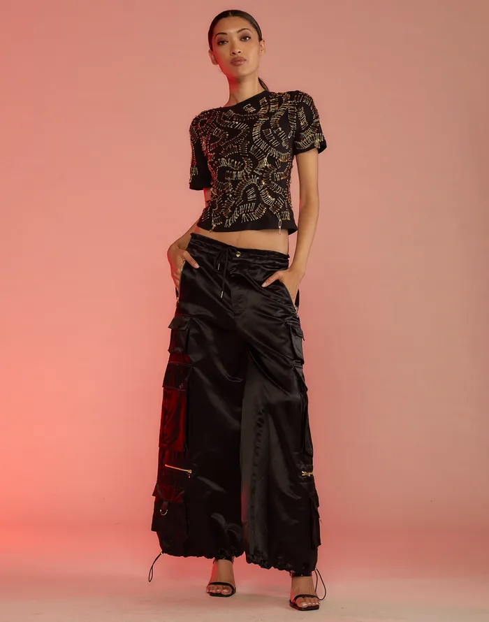 S Cargo Pants 8211 Black Women Cynthia Rowley Bottoms
